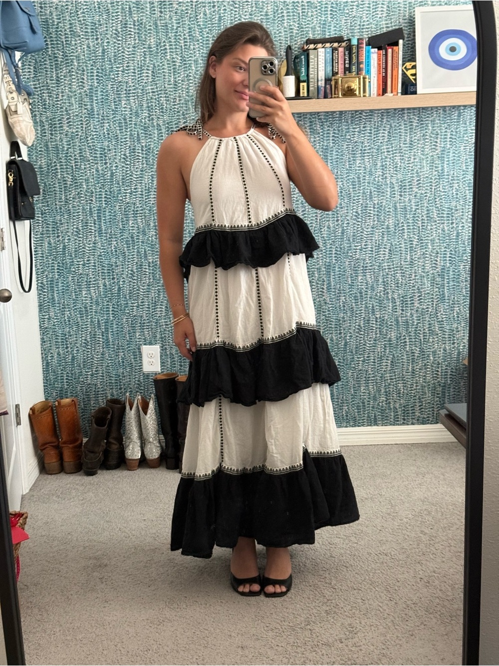 Devotion Twins Anthropologie Kleio Maxi Dress size small - Picture 2 of 4